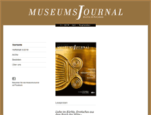 Tablet Screenshot of museumsjournal.de